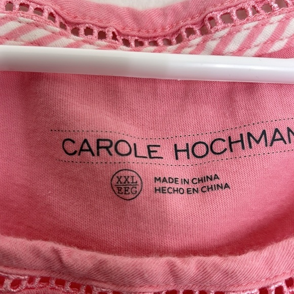5/$25 Carole hochman xxl pink tee 134 - Picture 4 of 5